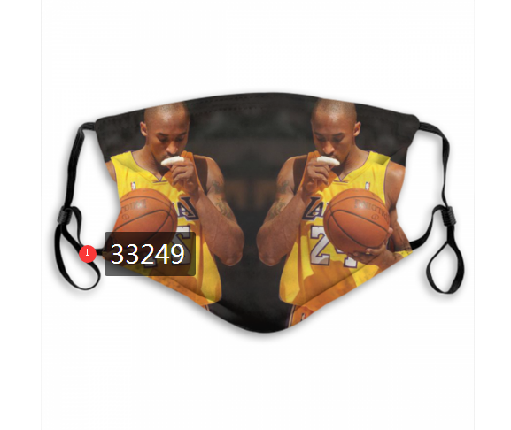 2021 NBA Los Angeles Lakers #24 kobe bryant 33249 Dust mask with filter->nba dust mask->Sports Accessory